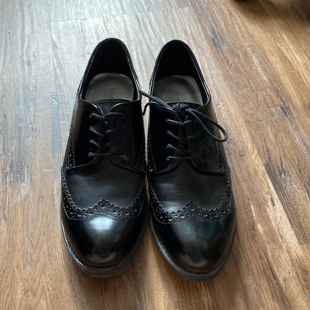 Black loafers